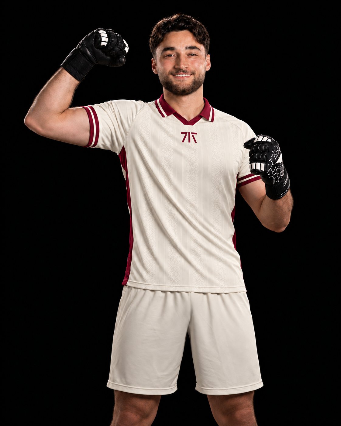 Abdallah Al-Fakhouri - Goalkeeper, cream kit