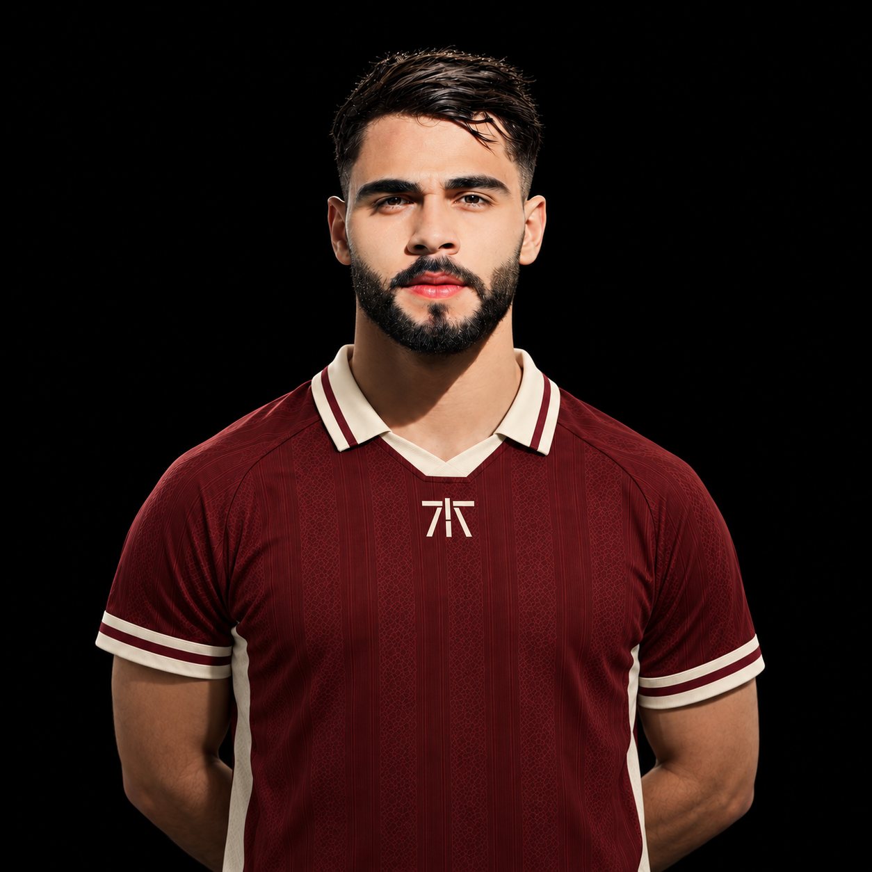 Adham Al-Refaei - Winger, oxblood kit
