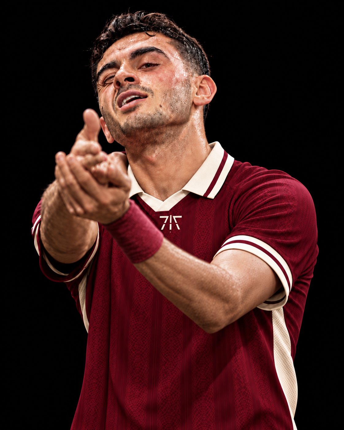 Mohammad Abu Zrayq - Winger / Forward, oxblood kit